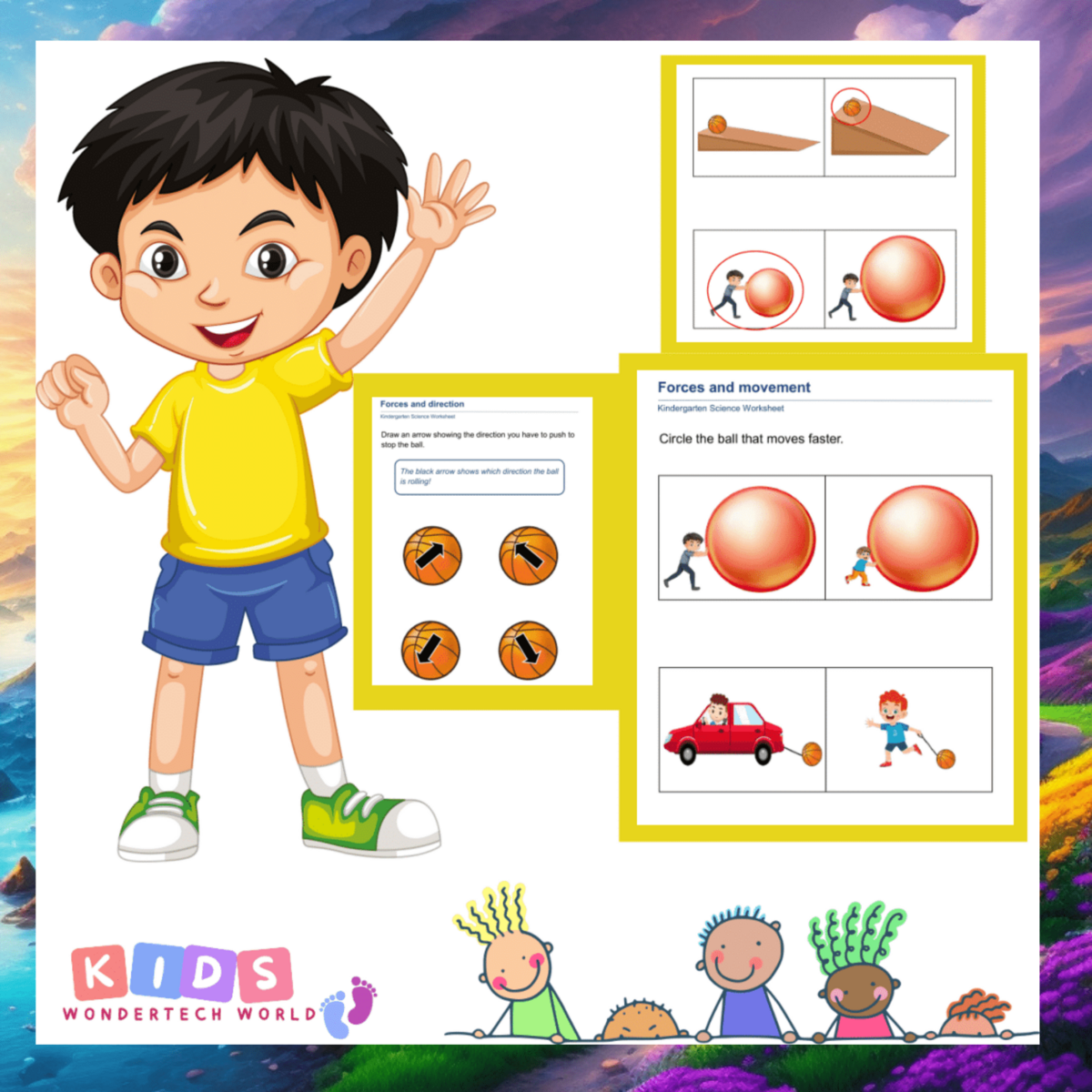 Forces In Action Kindergarten Motion Worksheets Made By Teachers Force And Motion Worksheets Create With Storyboard That