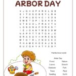 Free Arbor Day Word Search Printables Celebrate Nature Artsy Pretty Colors