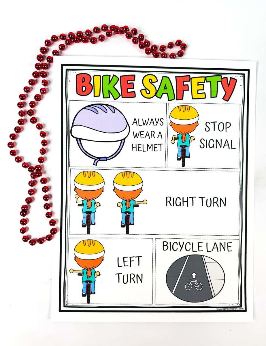 Free Bicycle Safety Worksheet Free Bicycle Safety Worksheet