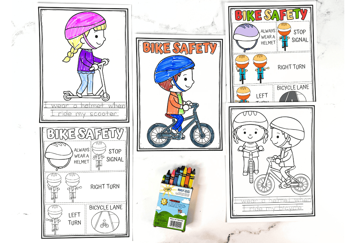 Free Bicycle Safety Worksheet At Home Education Bicycle Coalition Of Maine