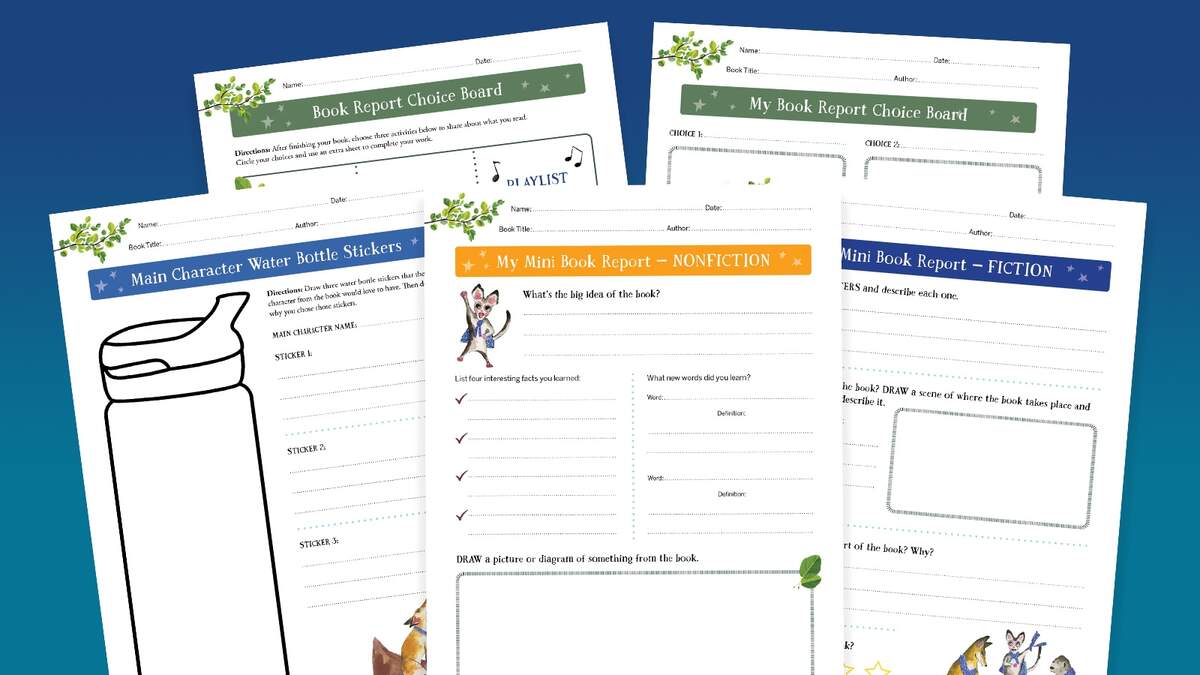 Free Book Report Templates Printable For Grades 3 5 We Are Teachers