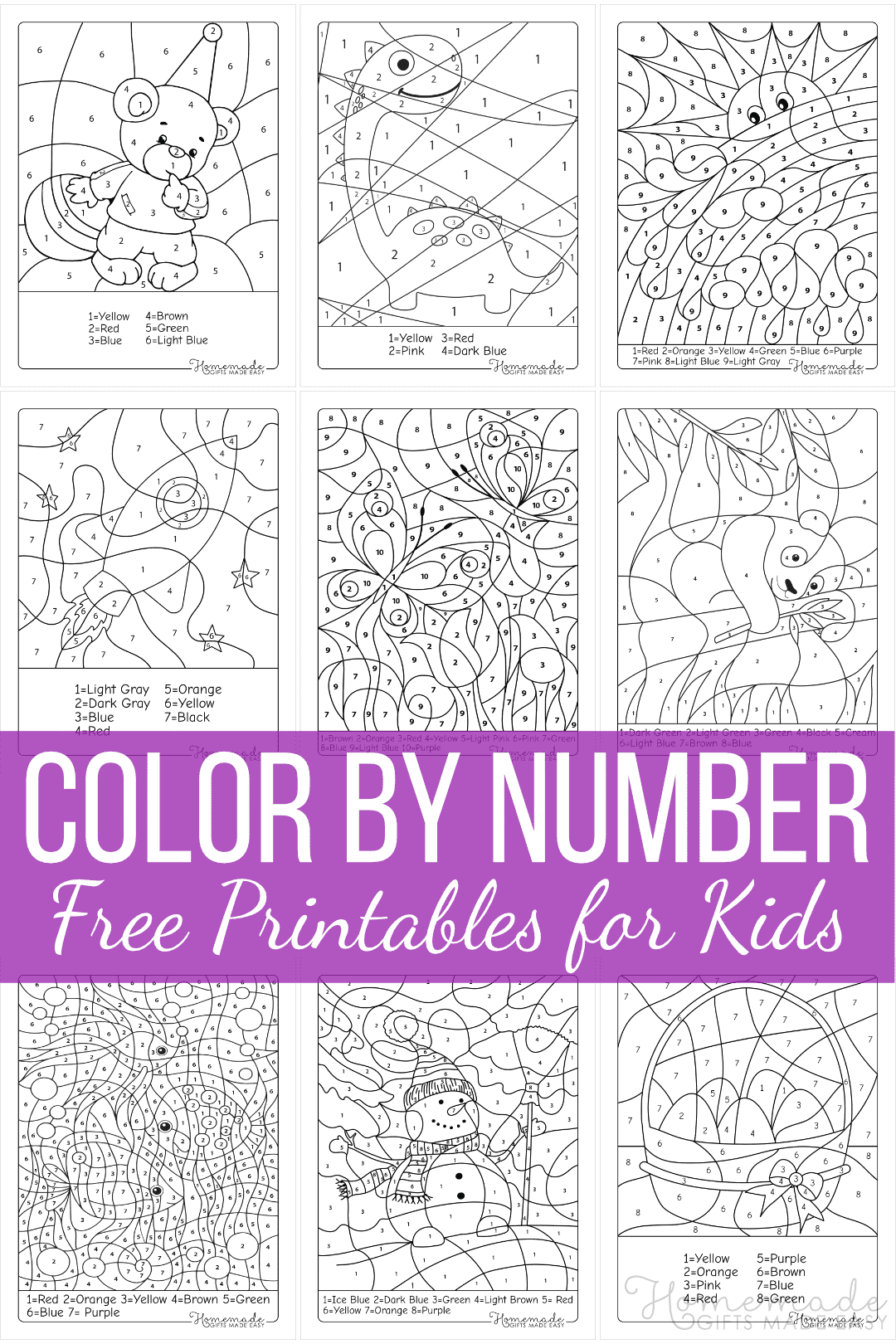 Extreme Color By Number 10 Free PDF Printables Printablee