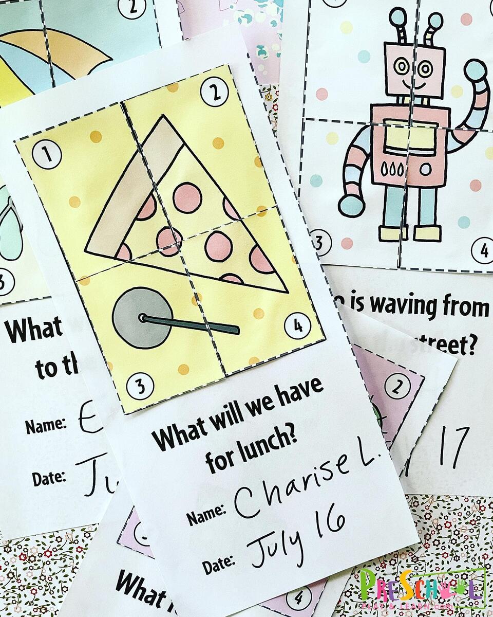 FREE Complete The Picture Preschool Cut And Paste Worksheets FREE Complete The Picture Preschool Cut And Paste Worksheets