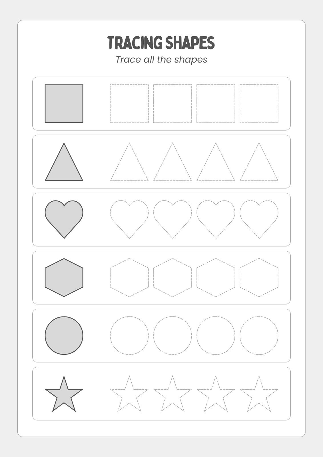 Free Custom Printable Shapes Worksheet Templates Canva Preschool Shapes Worksheets Superstar Worksheets