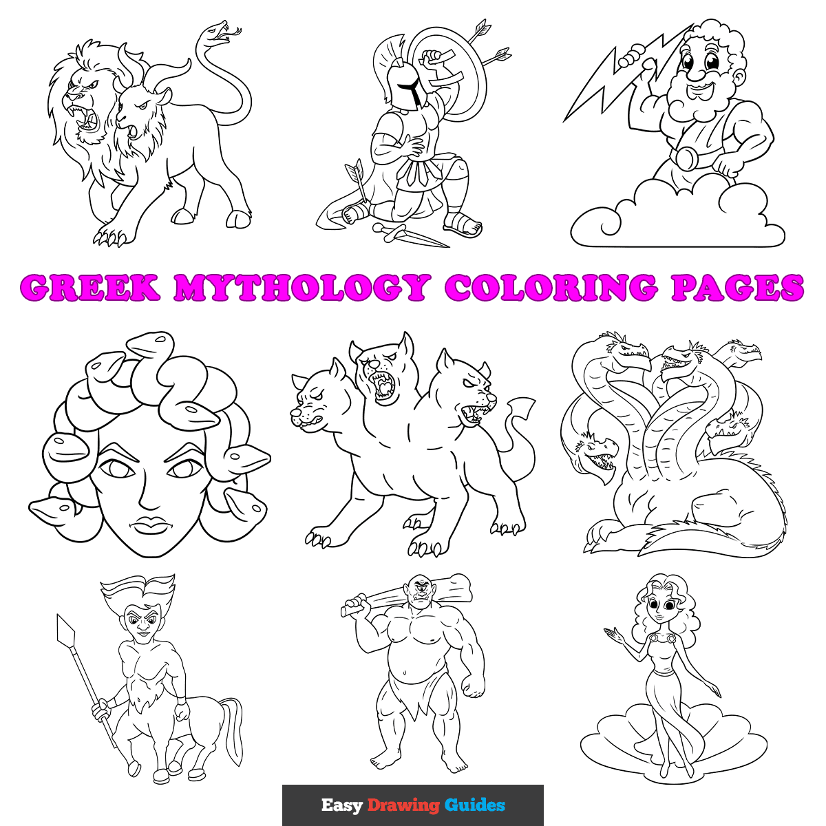 Free Greek Mythology Coloring Pages For Kids 12 Printable Sheets Free Greek Mythology Coloring Pages For Kids 12 Printable Sheets