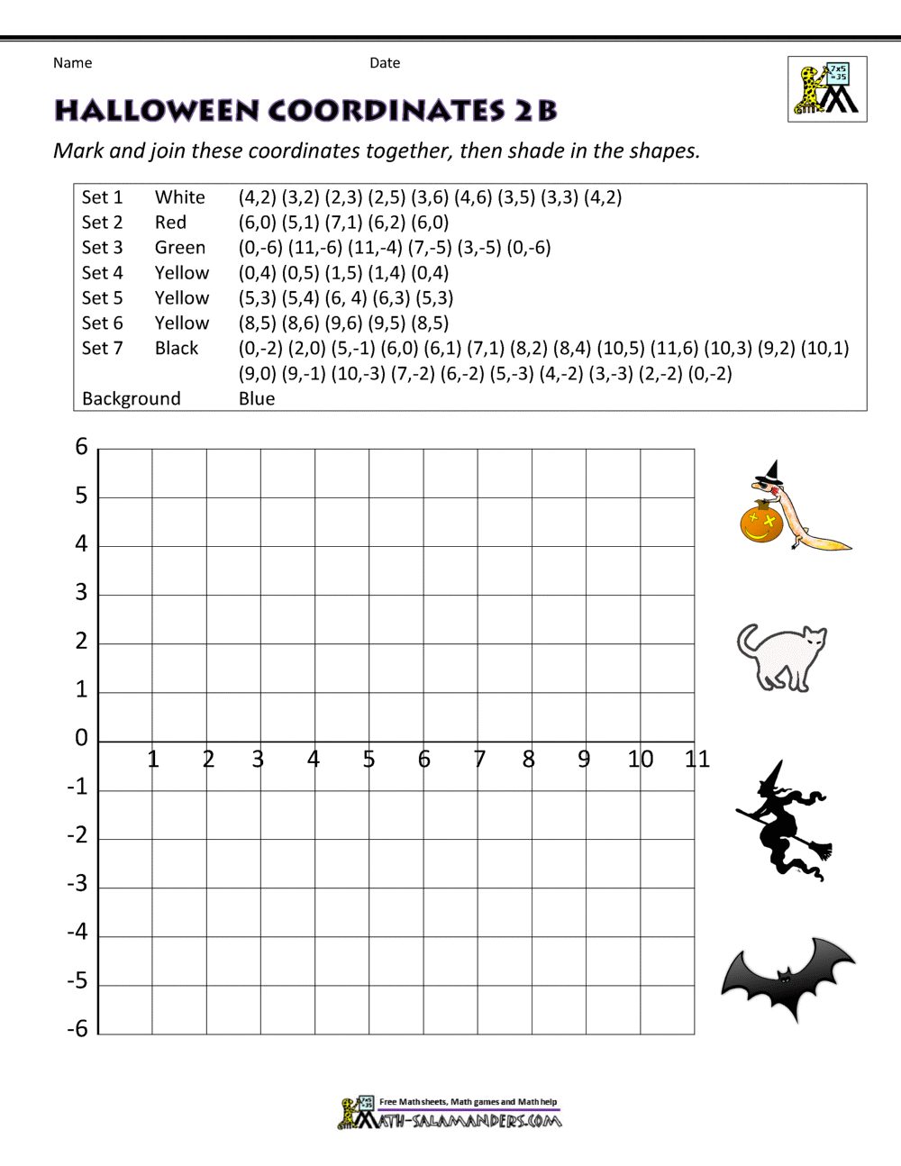 Free Halloween Math Worksheets