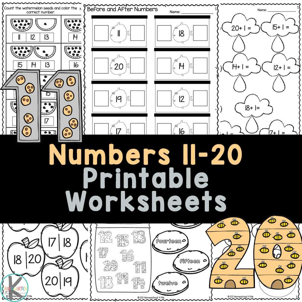 Teen Numbers Kindergarten Math Activities