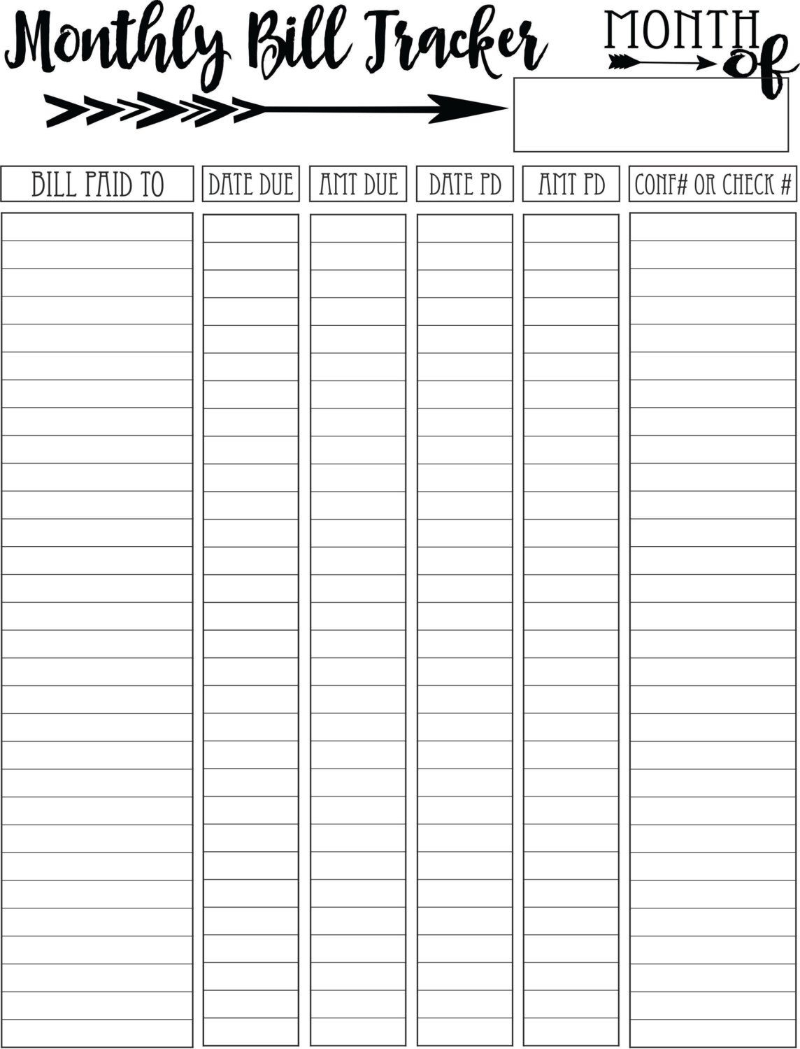 Free Printable Bill Planner Printable Party Favors Free Printable Monthly Budget Template