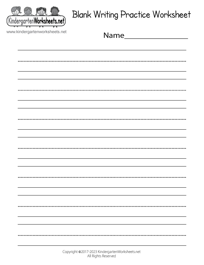 Free Printable Blank Writing Practice Worksheet Page 4 Free Custom Printable Handwriting Worksheet Templates Canva