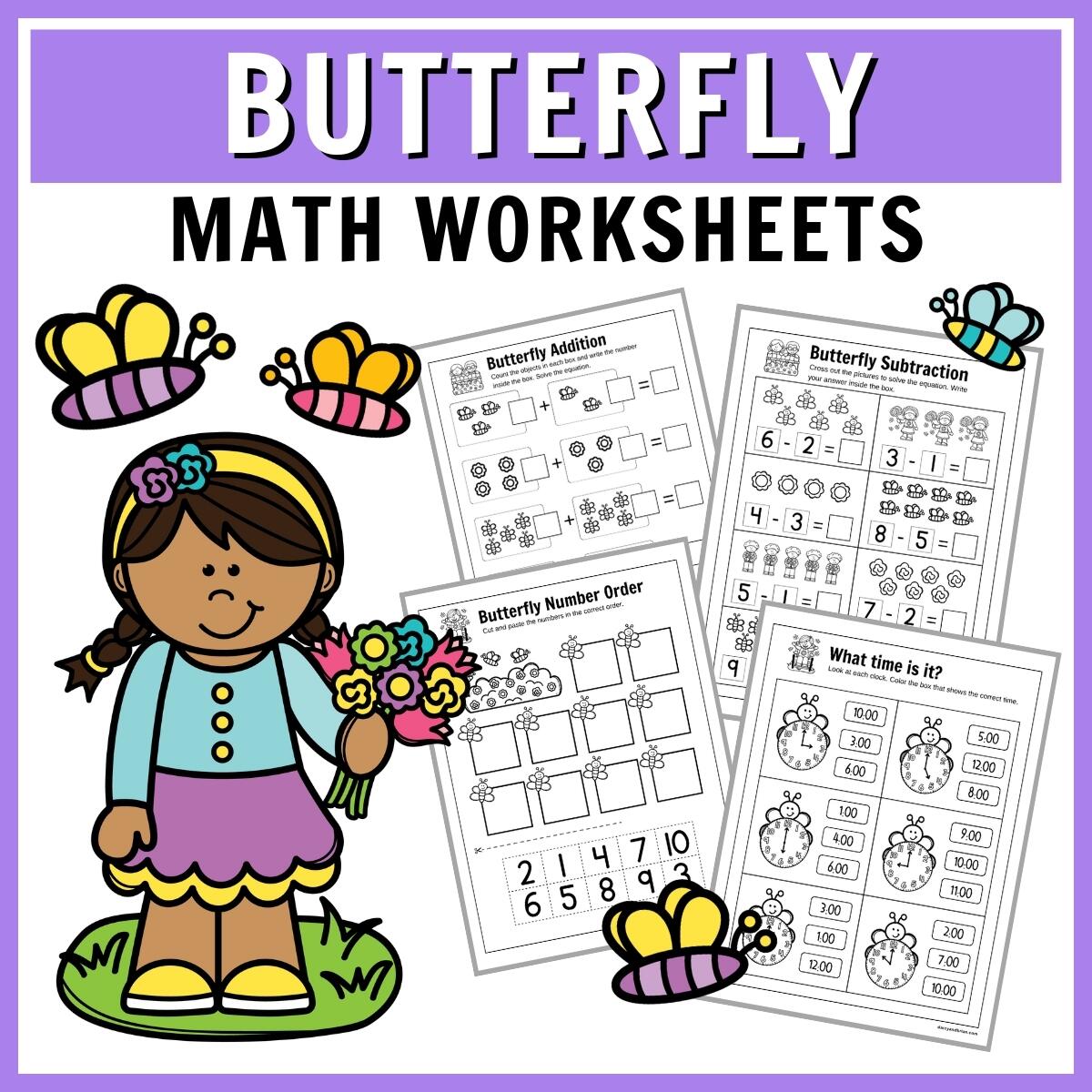 Free Printable Butterfly Math Worksheets Fun Engaging Activities Free Printable Butterfly Math Worksheets Fun Engaging Activities