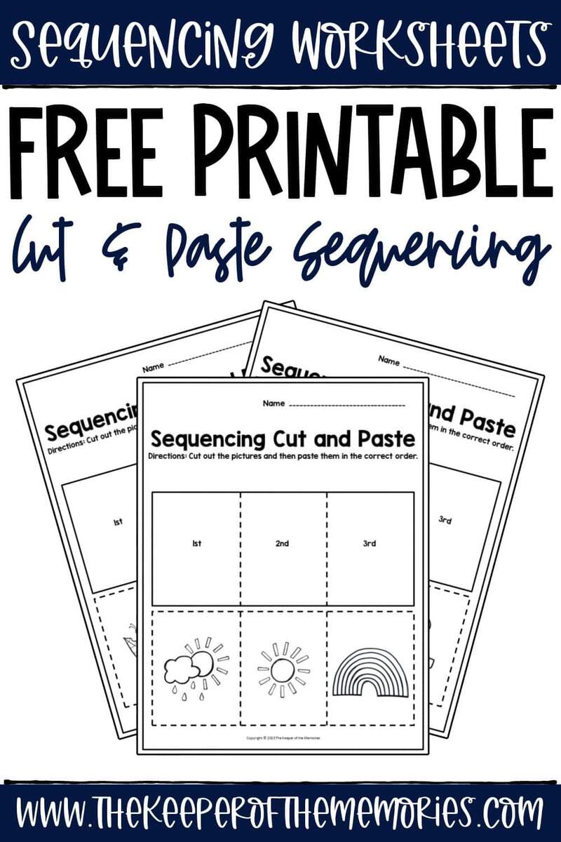 Free Printable Cut And Paste Sequencing Worksheets