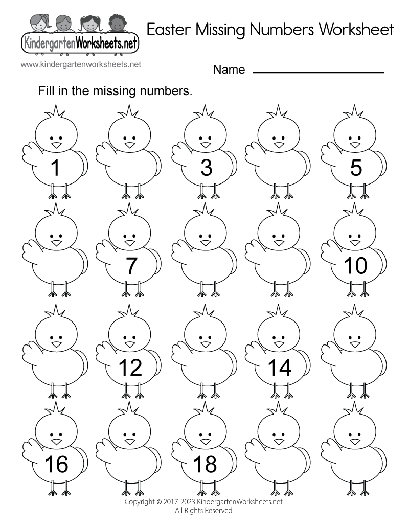 Ice Cream Missing Numbers 1 20 Worksheet Free Printable Digital PDF
