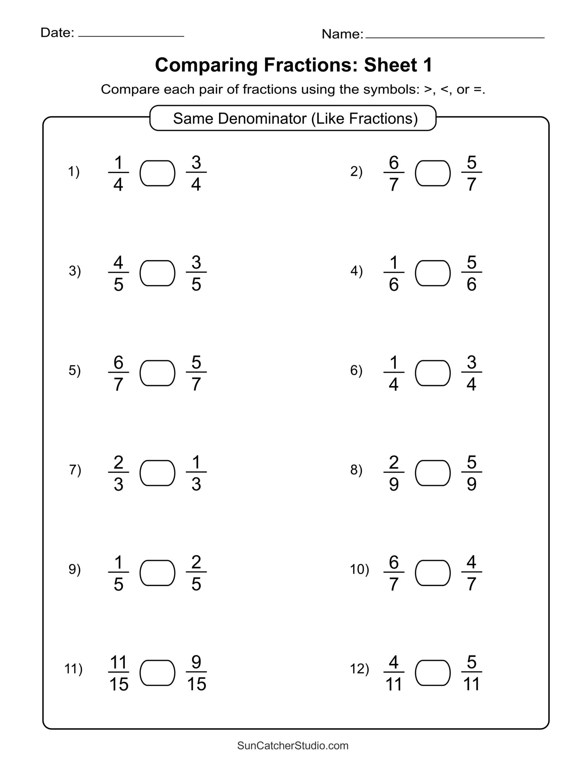 Free Printable Fractions Worksheets Comparing Identifying Free Printables Lettering SVG Files Tools Apps Free Printable Fractions Worksheets Comparing Identifying Free Printables Lettering SVG Files Tools Apps