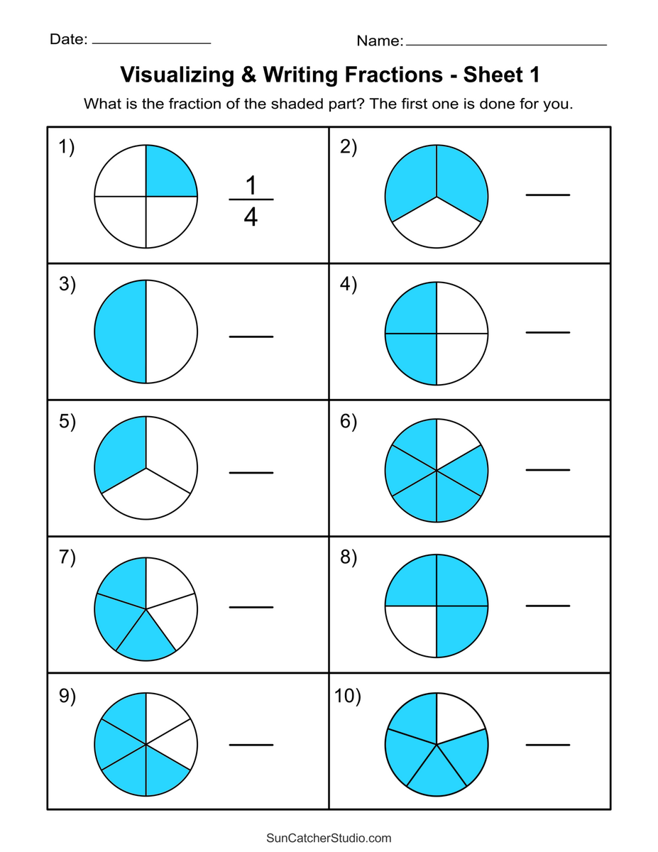 Free Printable Fractions Worksheets Comparing Identifying Free Printables Lettering SVG Files Tools Apps Free Printable Fractions And Decimals Worksheet For Seventh Grade
