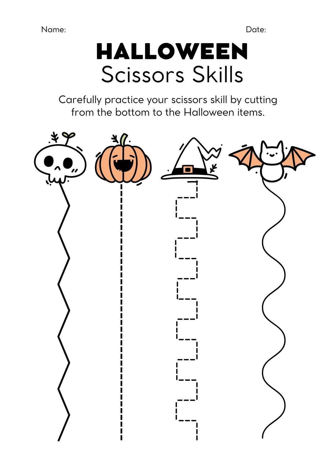 Halloween Worksheets For Preschoolers