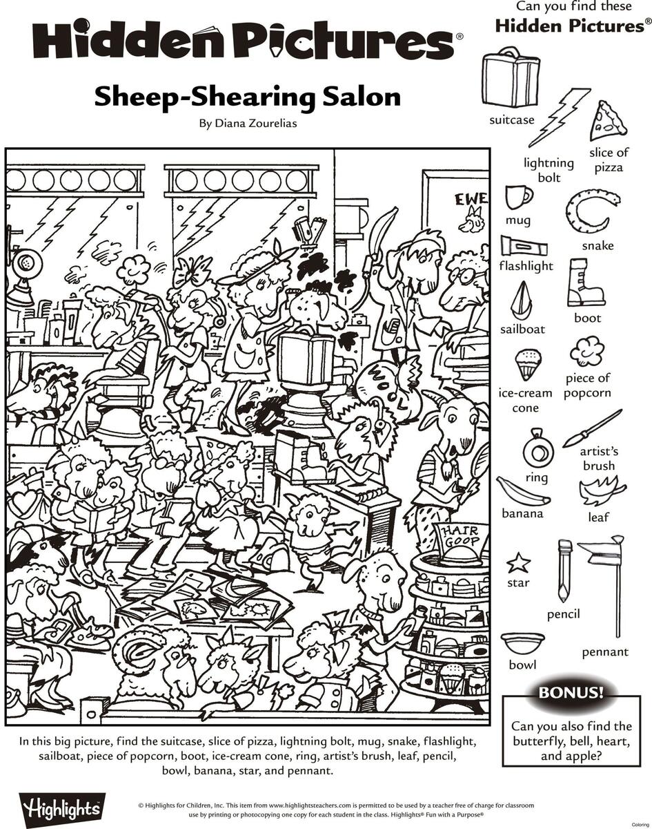 Free Printable Hidden Picture Puzzles For Kids Worksheets Library Fall Hidden Picture Printables For Kids Mamas Learning Corner