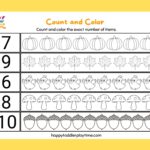 Free Printable Kindergarten Counting Worksheets Happy Toddler Playtime