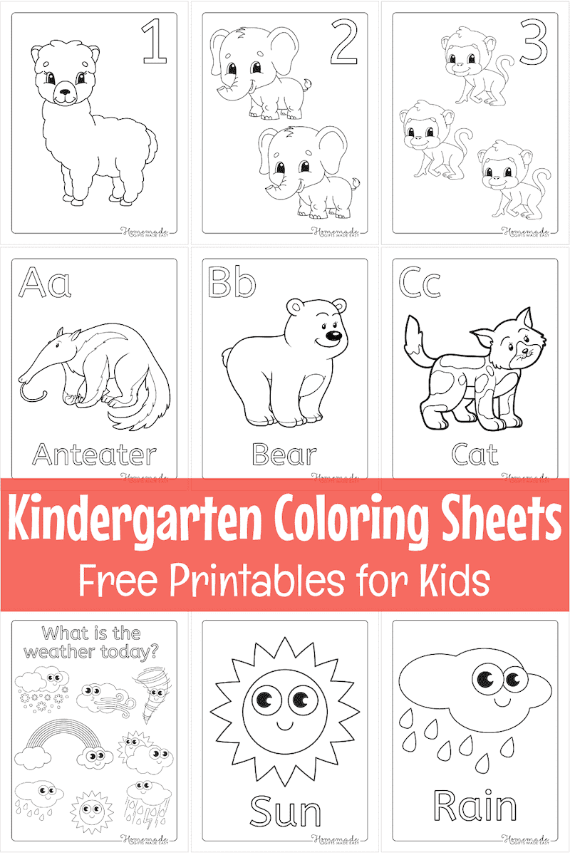 Free Printable Kindergartner Coloring Pages Free Printable Coloring Pages For Kindergarten