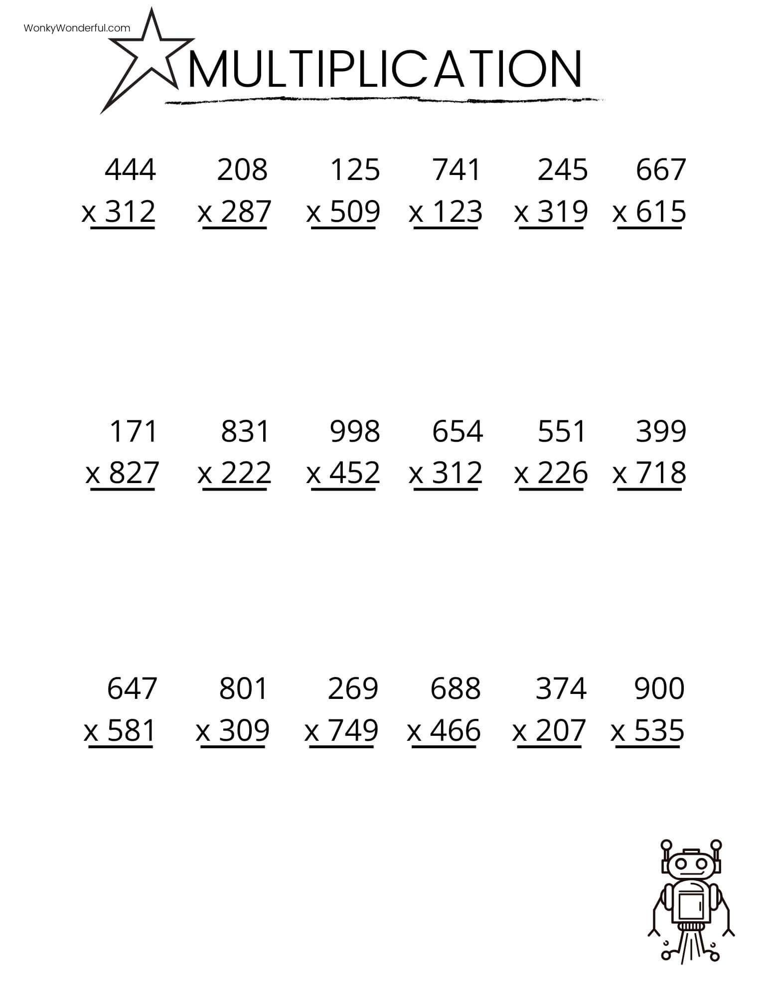 FREE PRINTABLE MULTIPLICATION WORKSHEETS WonkyWonderful 10 Printable Multiplication Worksheets Fill In The Blanks Single Digit Multiplication Numbers 1 12 Maths Drills Answers Included Etsy Israel