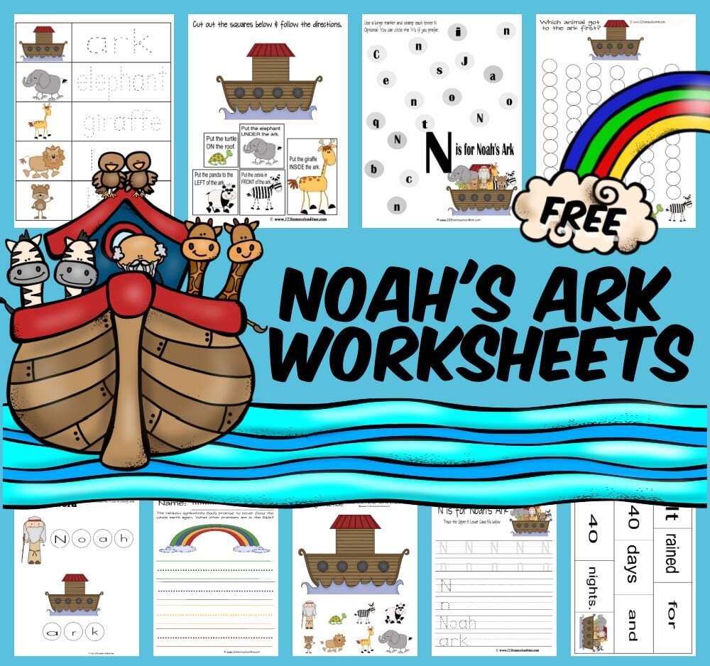 FREE Printable Noah S Ark Worksheets And Activities For Kids FREE Printable Noah S Ark Worksheets And Activities For Kids