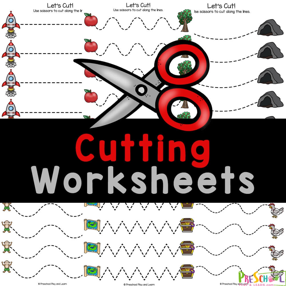 FREE Printable Preschool Cutting Worksheets FREE Printable Preschool Cutting Worksheets