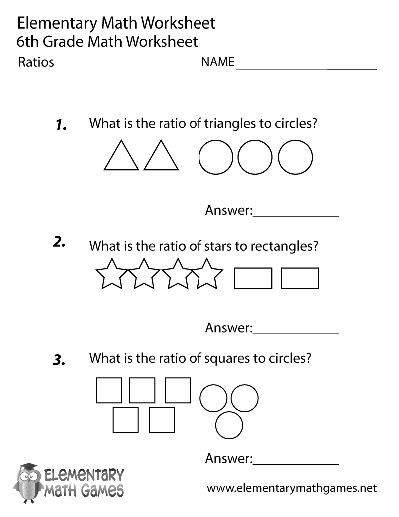 6th Grade Algebra Worksheets