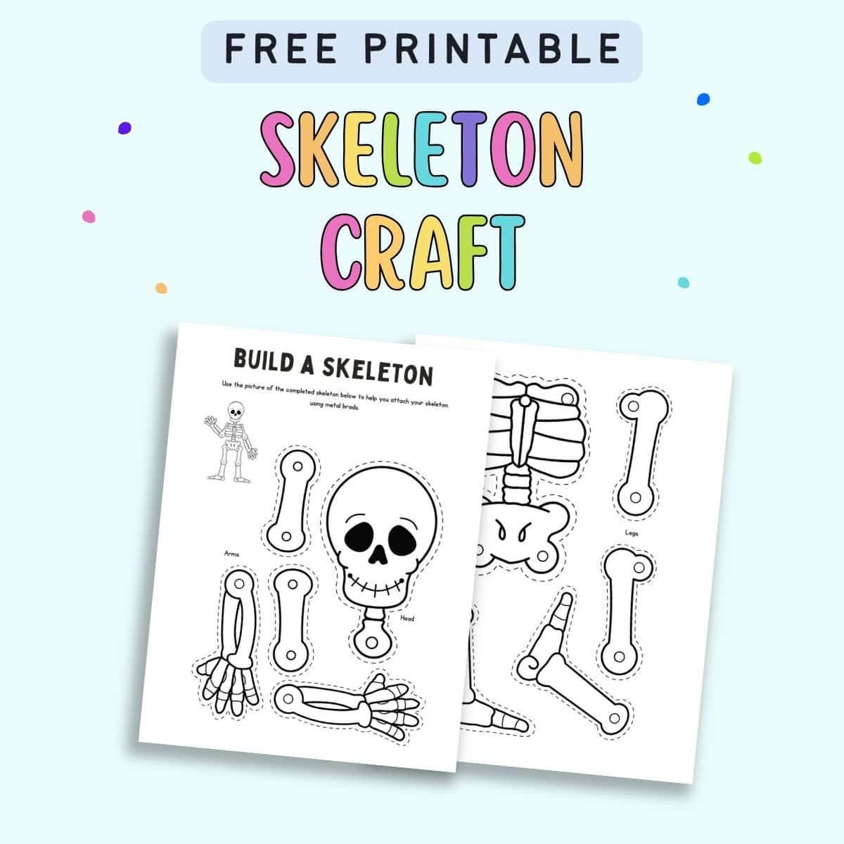 Halloween Build A Skeleton Craft