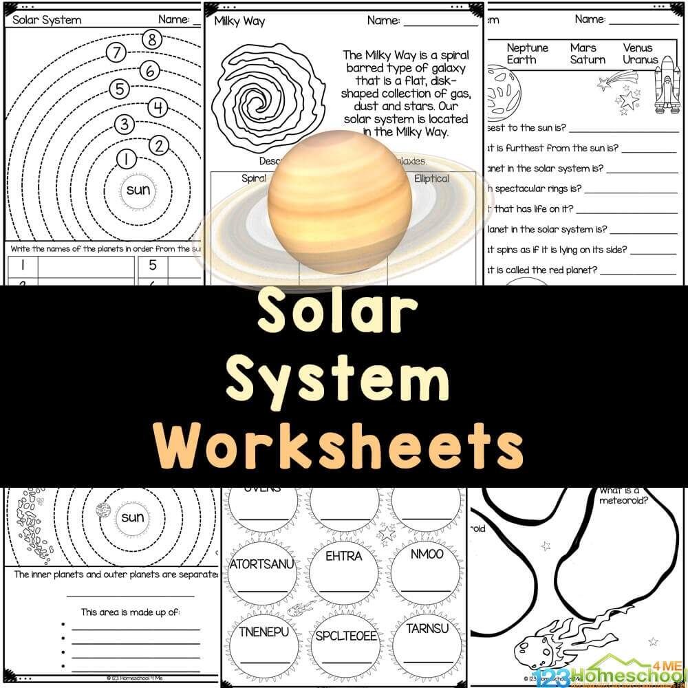 FREE Printable Solar System Worksheets For Students FREE Printable Solar System Worksheets For Students
