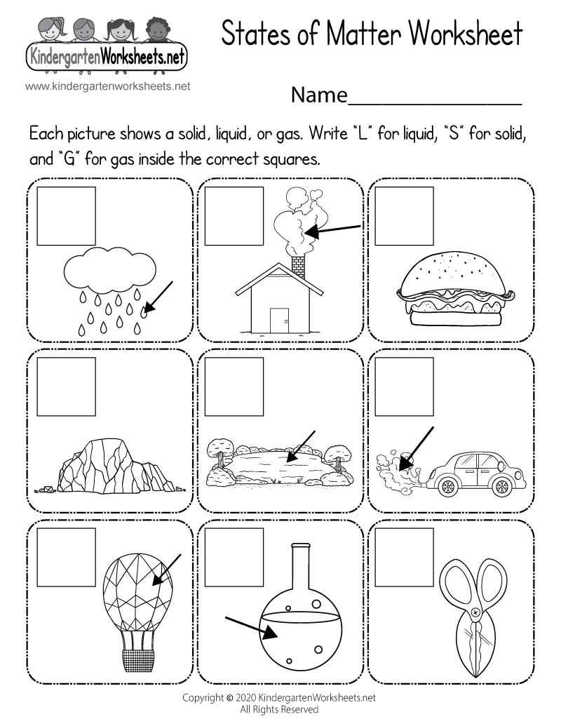 Free States Of Matter Worksheet Set For Grades 1 4