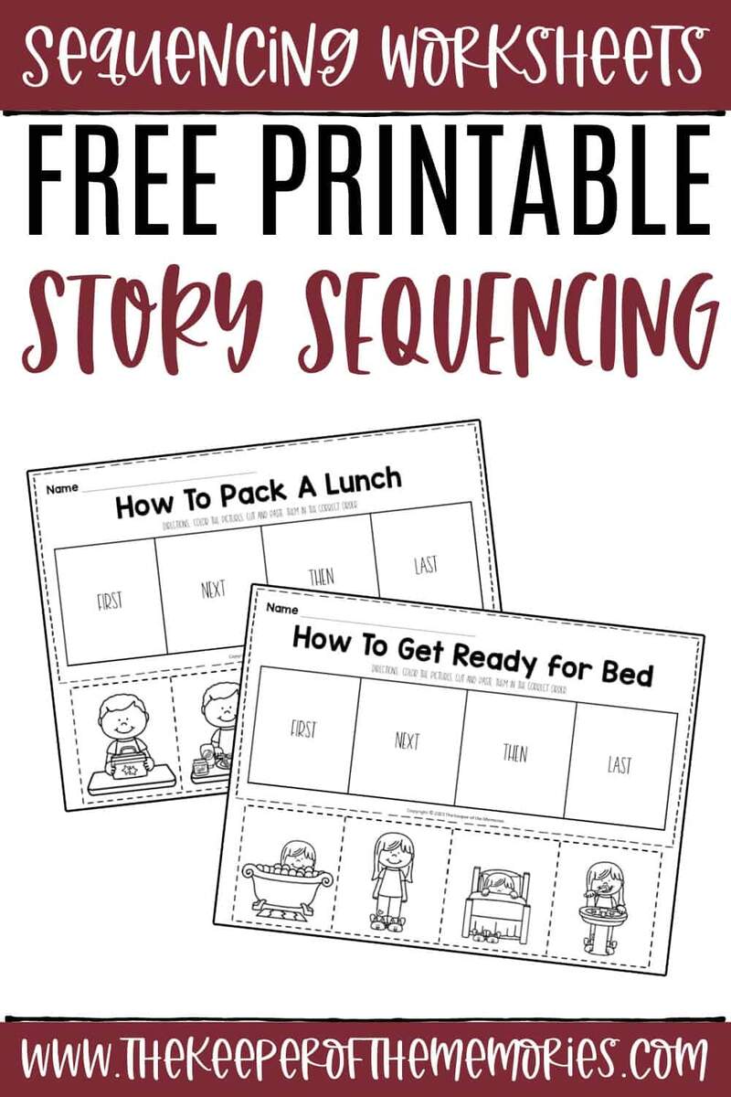Free Printable Story Sequencing Worksheets The Keeper Of The Memories Free Printable Christmas Sequencing Worksheets The Keeper Of The Memories