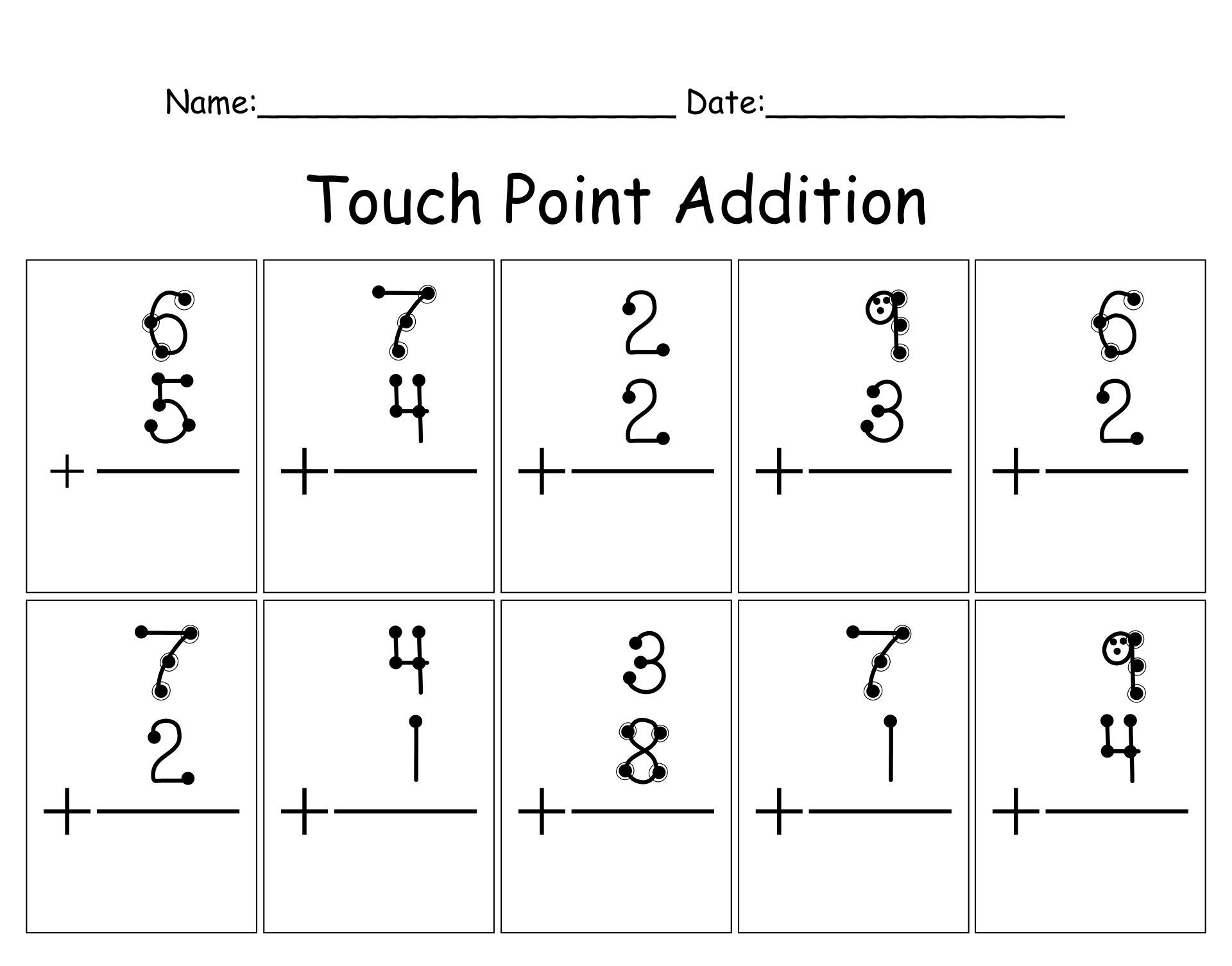 Free Printable Touch Math Addition Worksheets Download Free Printable Touch Math Addition Worksheets Png Images Free Worksheets On Clipart Library