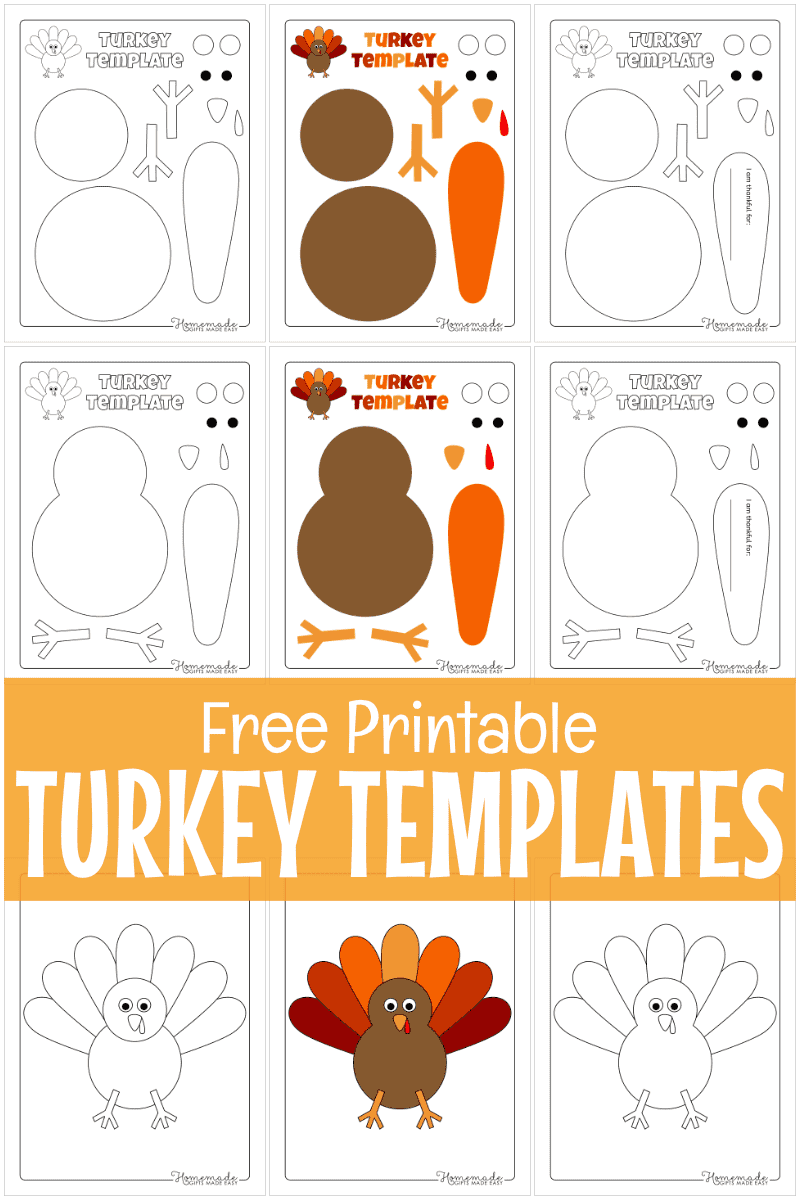 Free Printable Turkey Template For Thanksgiving Crafts Free Printable Tracing Thanksgiving Preschool Worksheets