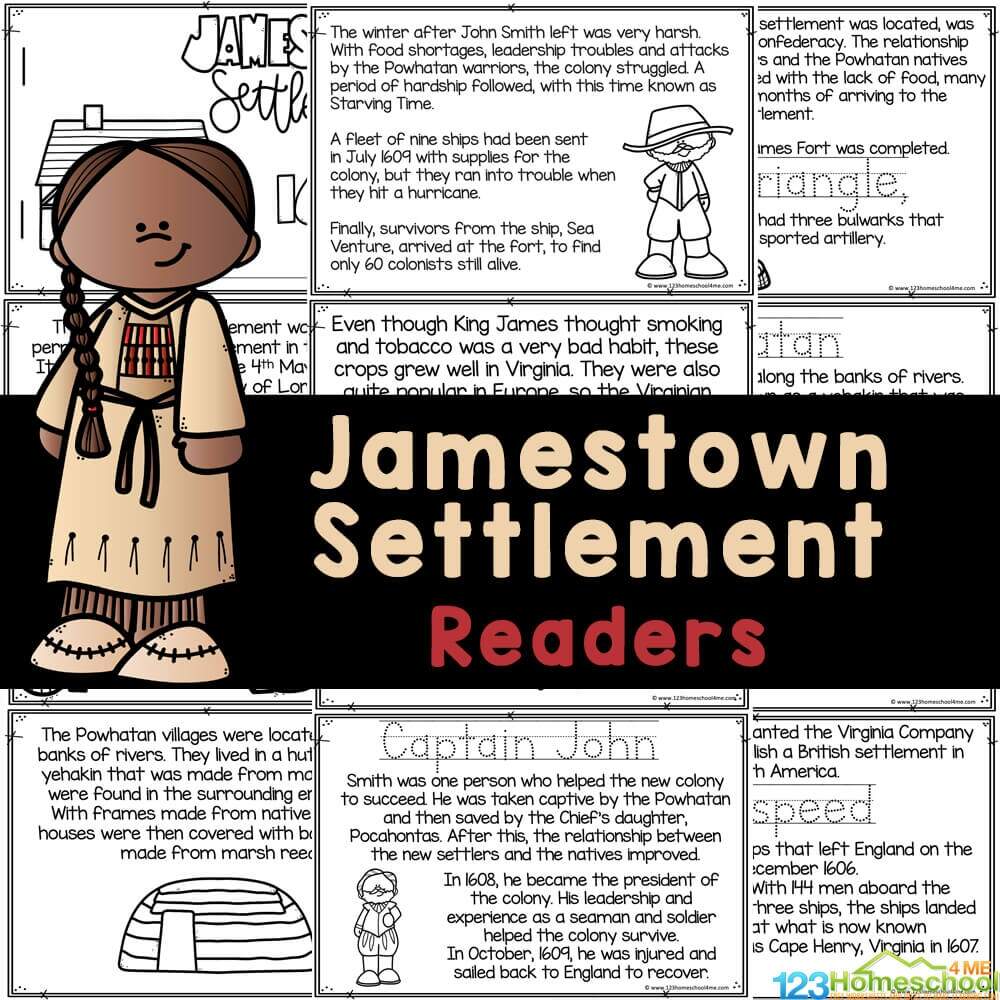 FREE Printables Jamestown For Kids Book To Read Color And Learn 13 Original Colonies Map Bundle Free Printable Worksheets