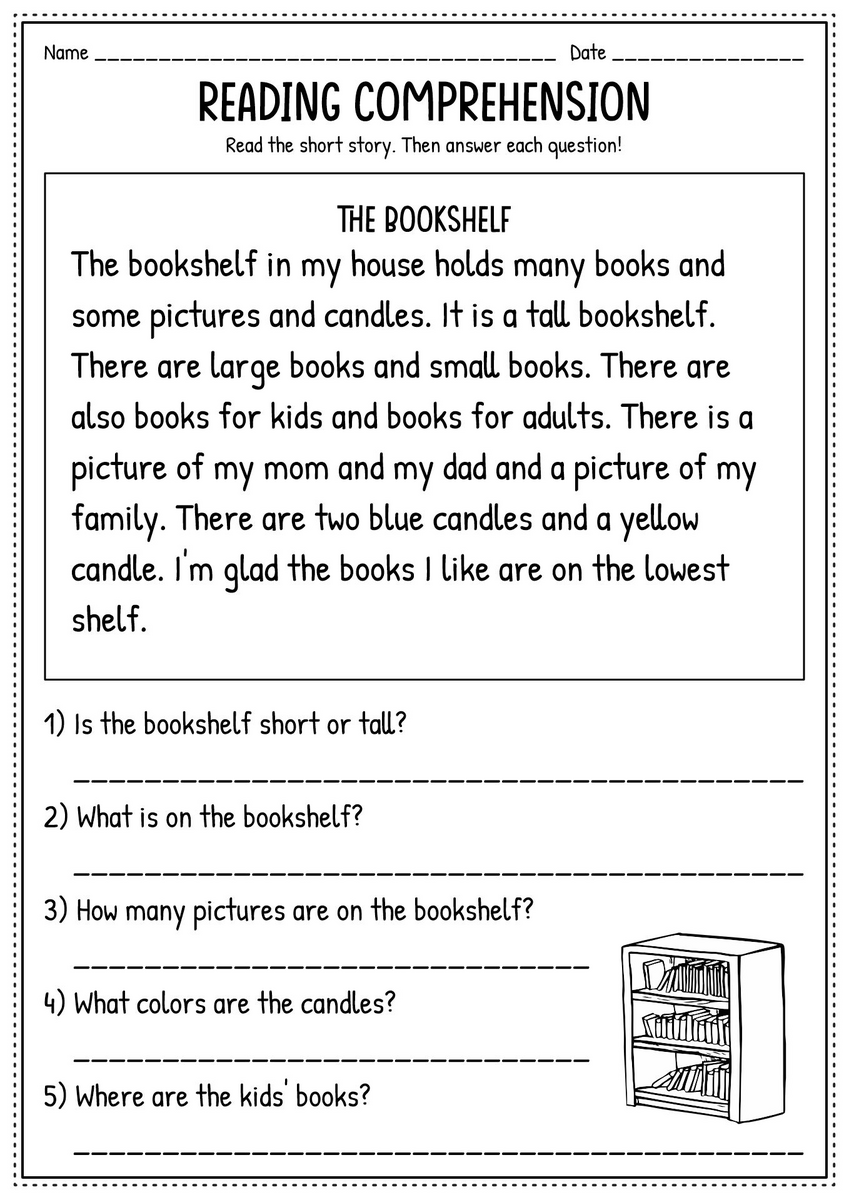 Free Second Grade Reading Comprehension Worksheet With Questions Worksheets Library