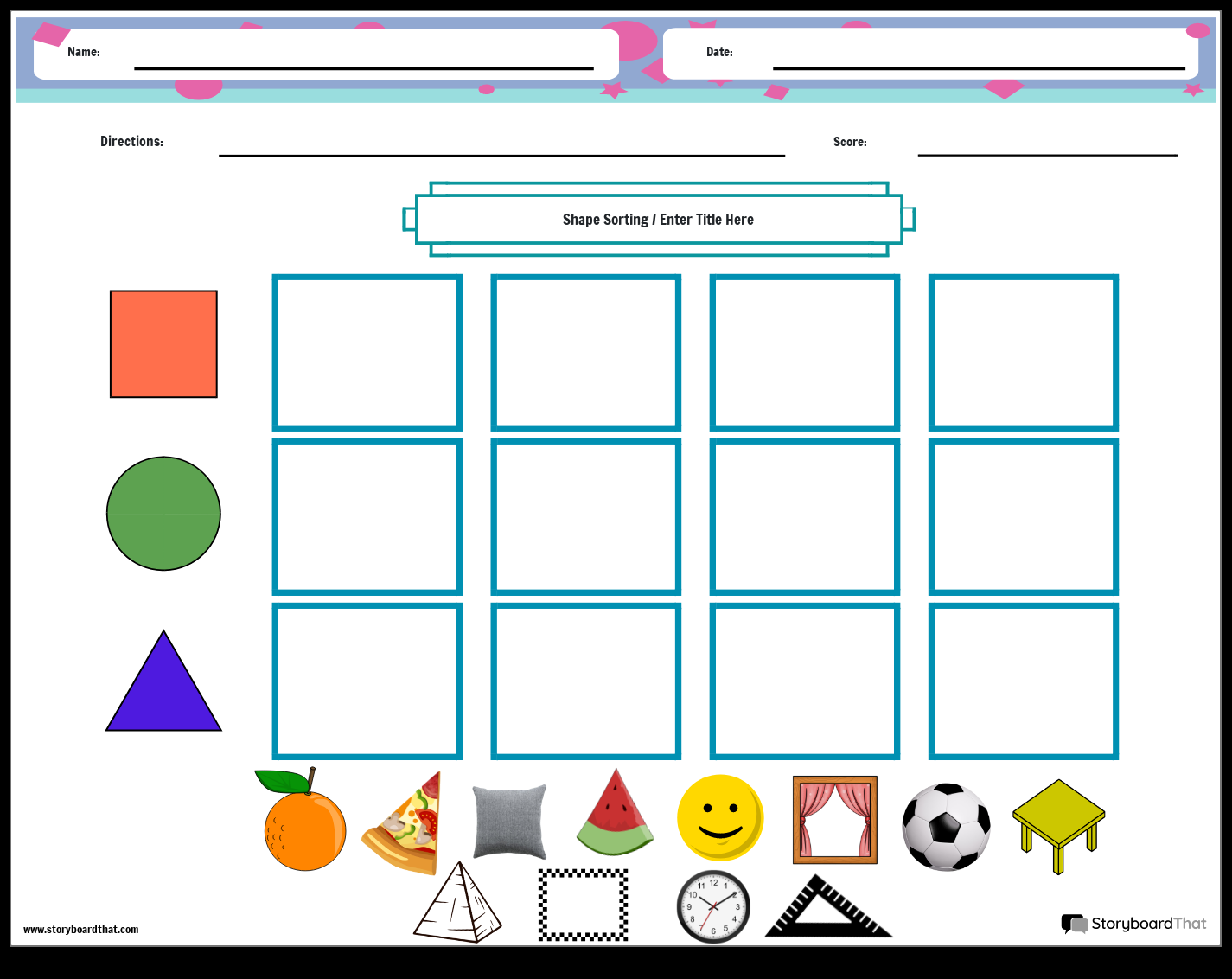 Shape Attributes Worksheets Superstar Worksheets