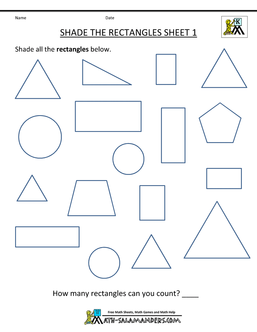 Free Shape Worksheets Kindergarten Free Printable 2d Shapes For Kids PDF For Preschool Child