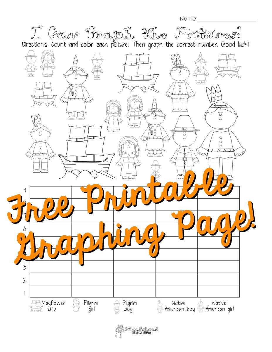 Free Thanksgiving Graphing Worksheet Kindergarten First Grade Squarehead Teachers Free Thanksgiving Graphing Worksheet Kindergarten First Grade Squarehead Teachers