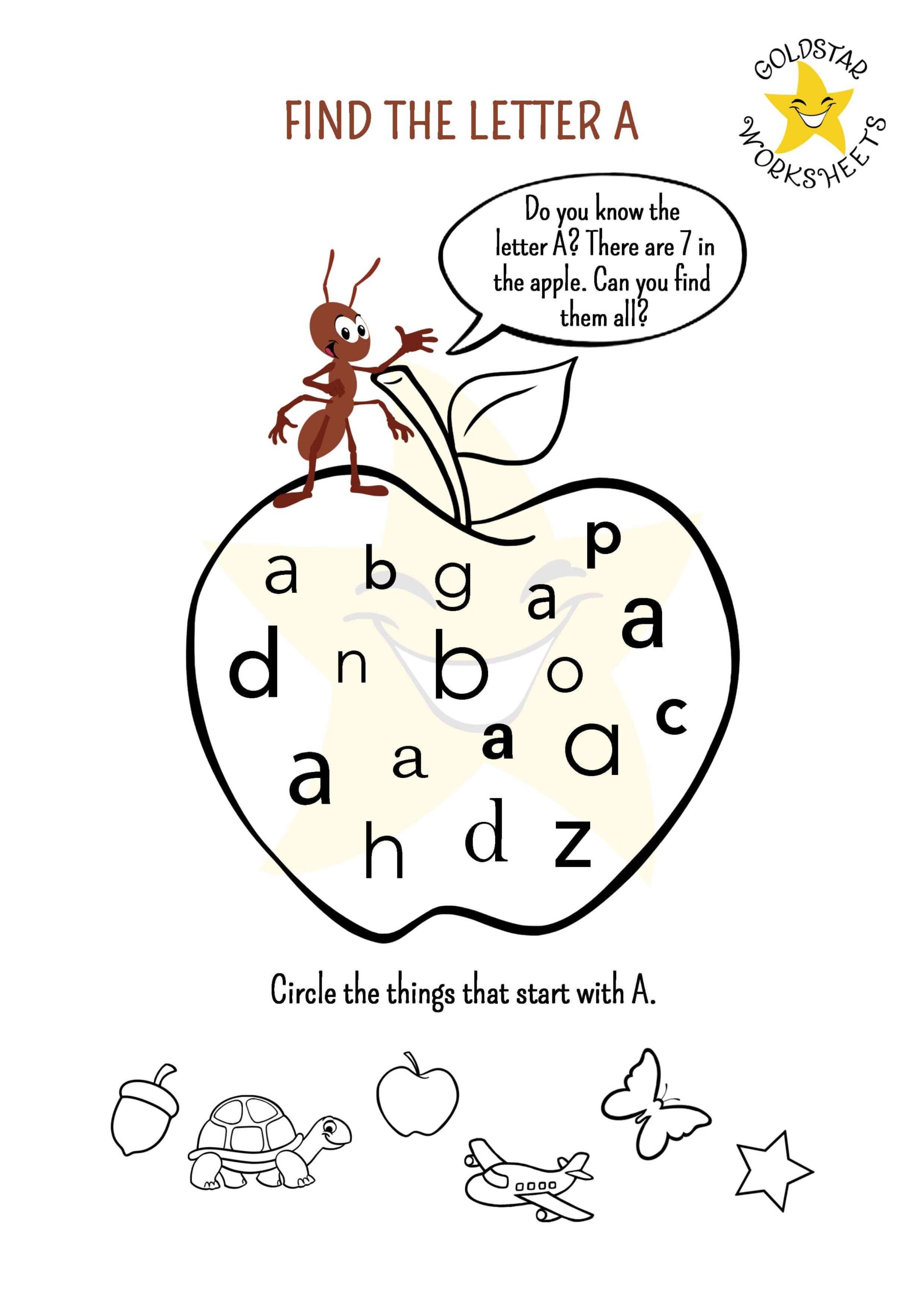 Fun Alphabet Activities Find The Letter A Worksheets FREE PDF Finding Missing Letters Worksheet Free Printable Doozy Moo