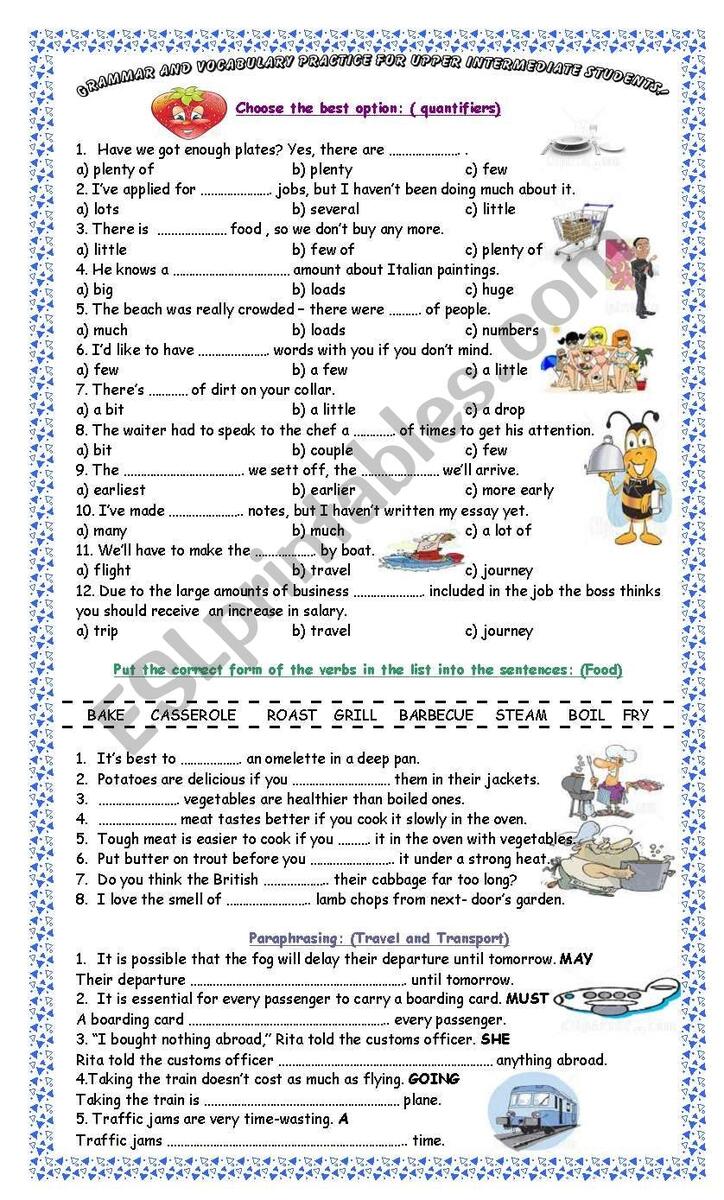 Grammar And Vocabulary Practice For Upper Intermediate Students ESL Worksheet By Pacchy Grammar And Vocabulary Practice For Upper Intermediate Students ESL Worksheet By Pacchy