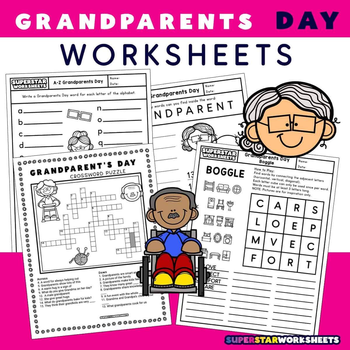 Grandparents Day Worksheets Free Printables Superstar Worksheets