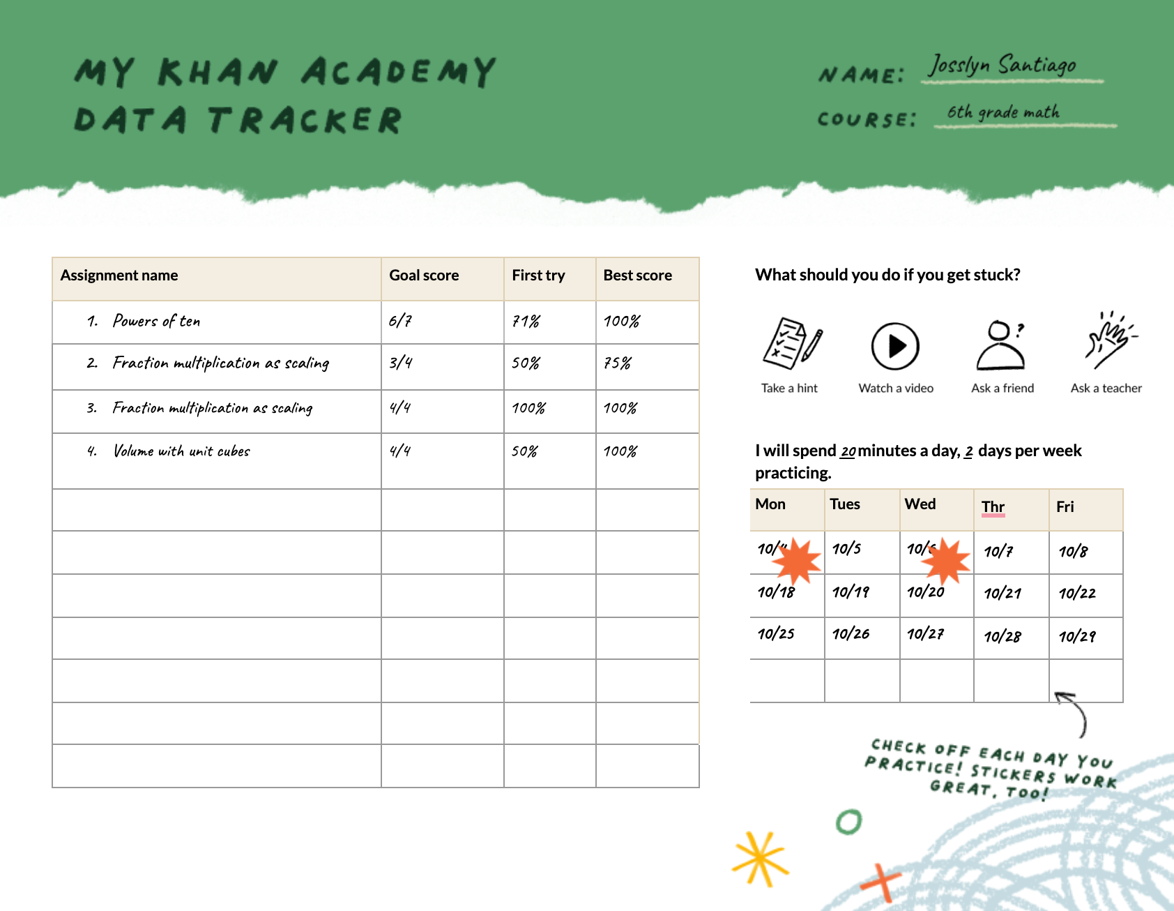 Help Your Students Track Their Learning Article Khan Academy Help Your Students Track Their Learning Article Khan Academy