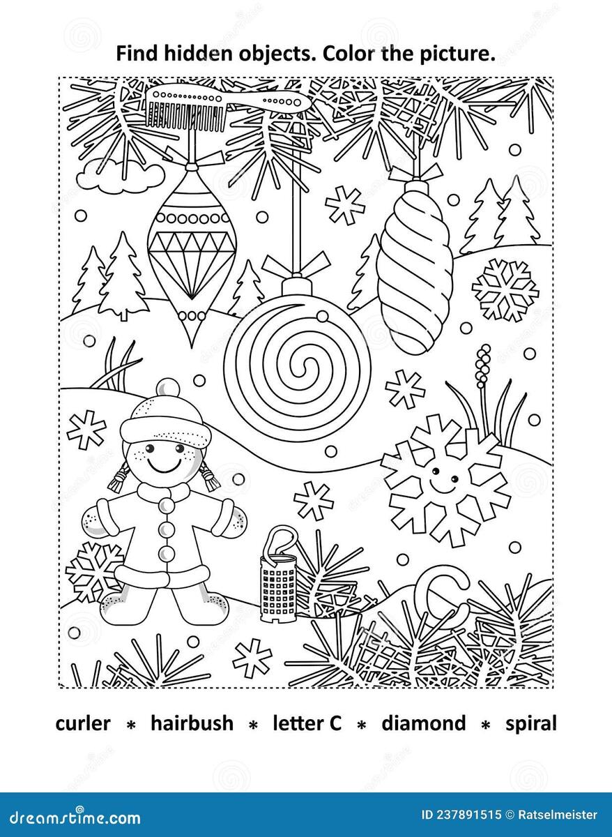 Hidden Objects Or Seek And Find Picture Puzzle And Coloring Page Activity Sheet With Happy Cheerful Gingerbread Girl Or Snow Mai Stock Vector Illustration Of Activity Kids 237891515 Hidden Objects Or Seek And Find Picture Puzzle And Coloring Page Activity Sheet With Happy Cheerful Gingerbread Girl Or Snow Mai Stock Vector Illustration Of Activity Kids 237891515