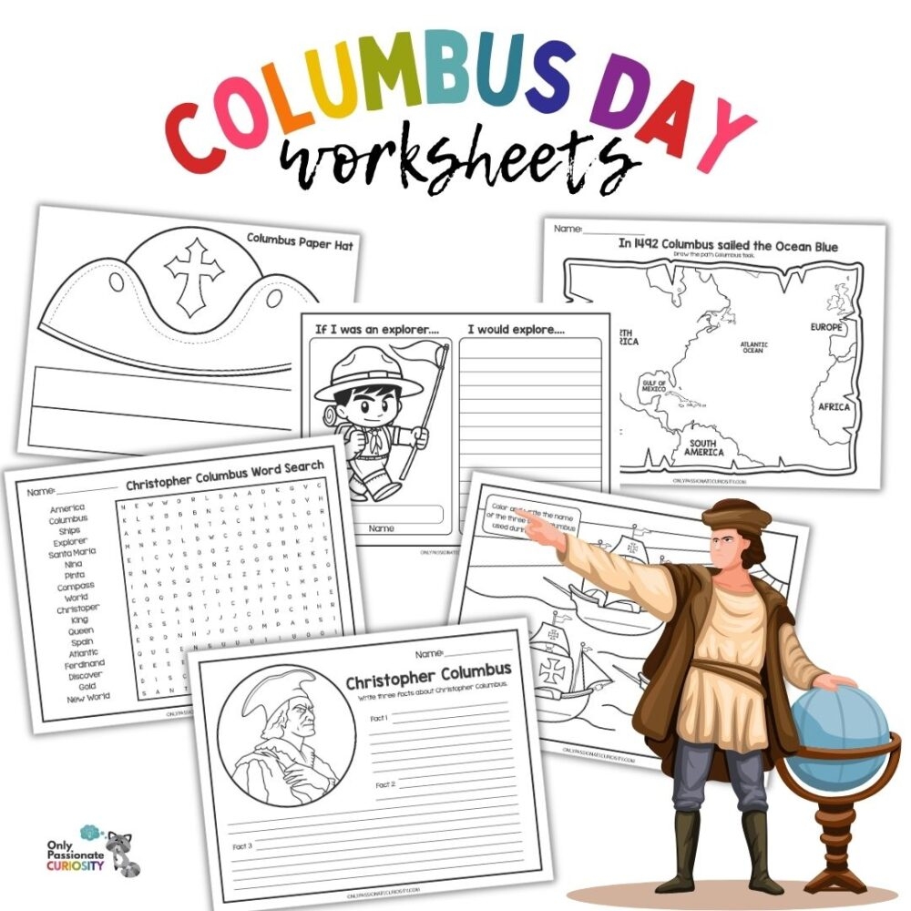 History Of Columbus Day Worksheet Pack Free Homeschool Deals Columbus Day Worksheets
