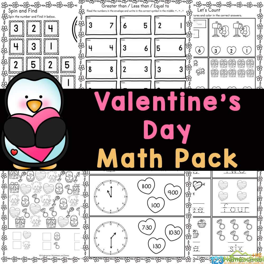History Of Valentine s Valentines Day Math Free Kids Printables Kids Library Worksheet Pdf
