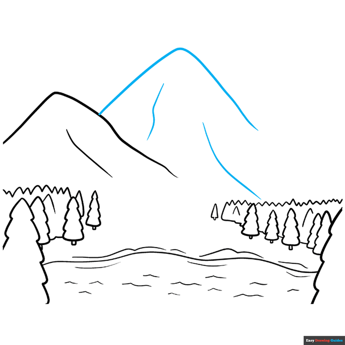 How To Draw Mountains Really Easy Drawing Tutorial How To Draw Mountains Really Easy Drawing Tutorial