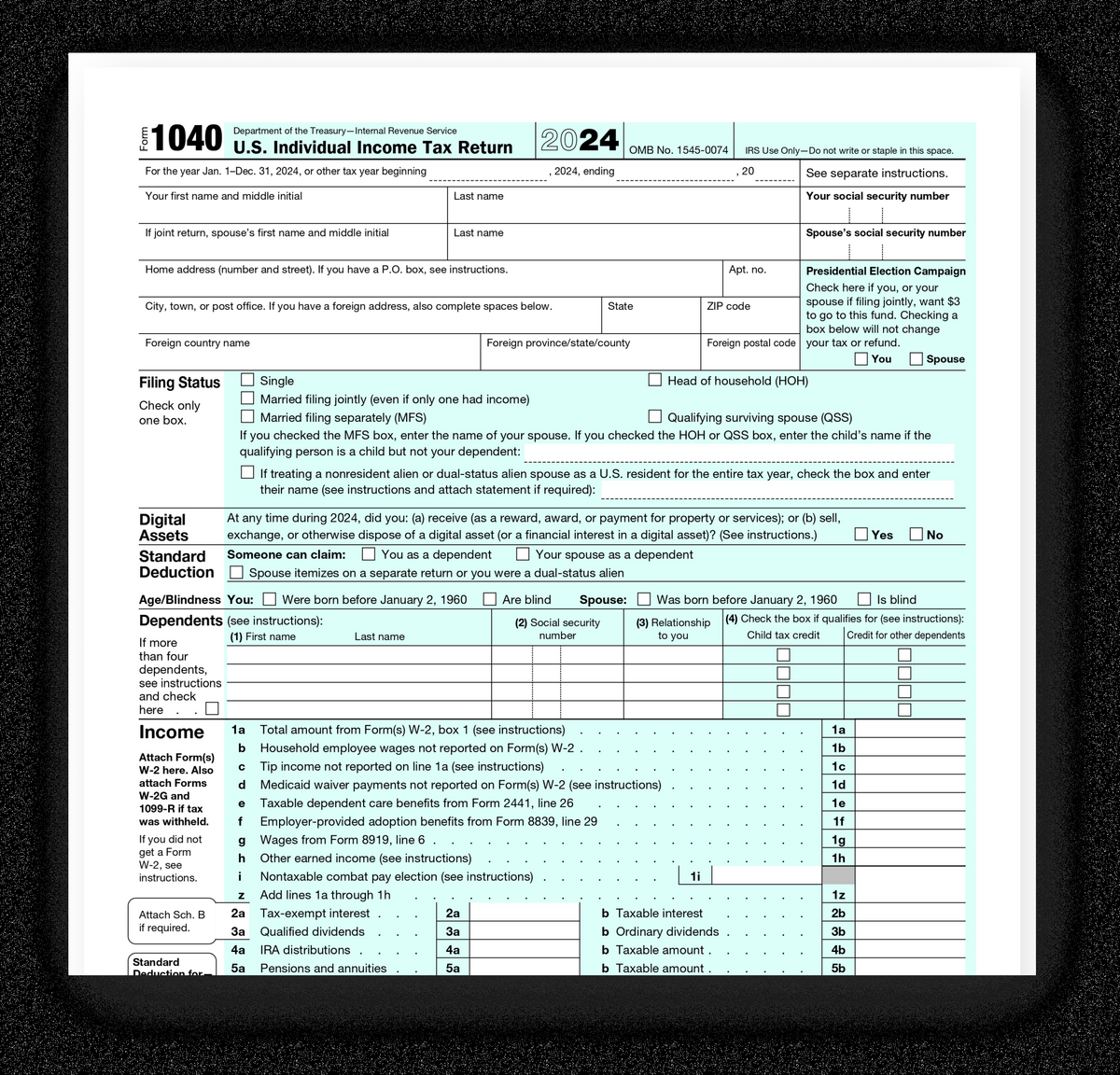 How To Fill Form 1040 IRS What Is IRS Form 1040 ES