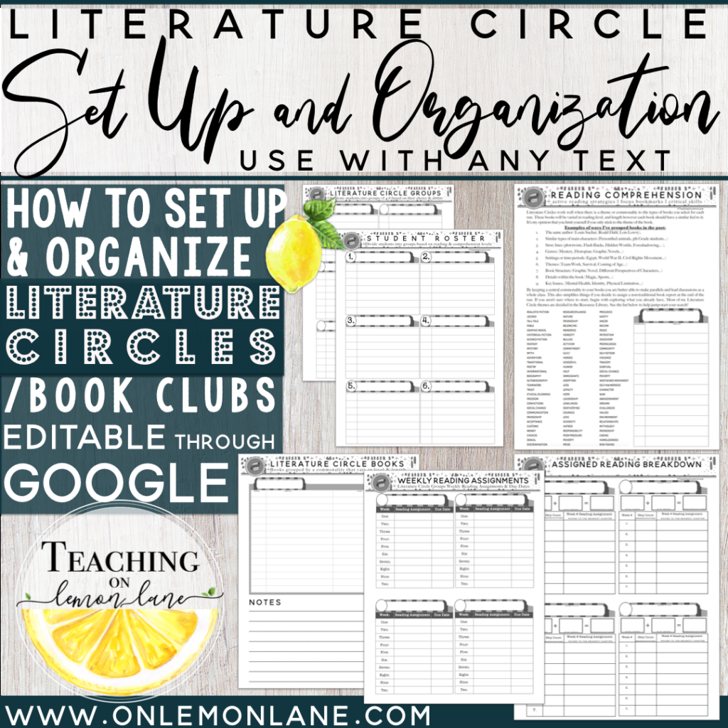 How To Set Up Literature Circles In The Upper Grade Classroom