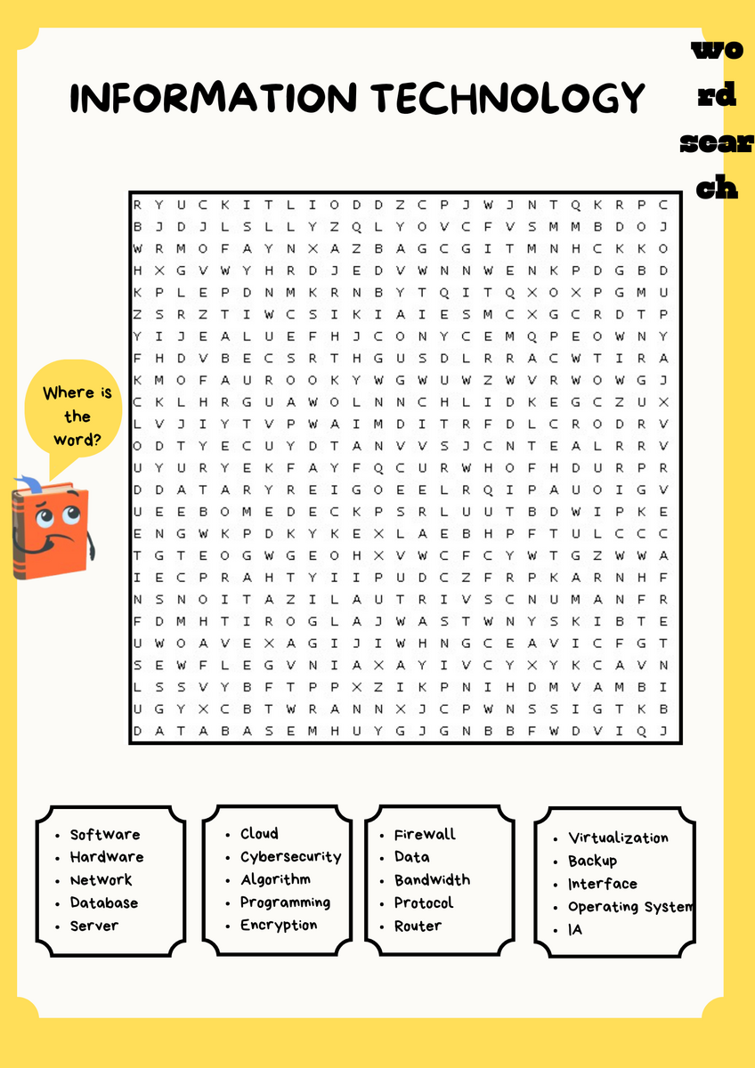 INFORMATION TECHNOLOGY WORD SEARCH PUZZLE WORKSHEET ACTIVITY Made By Teachers INFORMATION TECHNOLOGY WORD SEARCH PUZZLE WORKSHEET ACTIVITY Made By Teachers