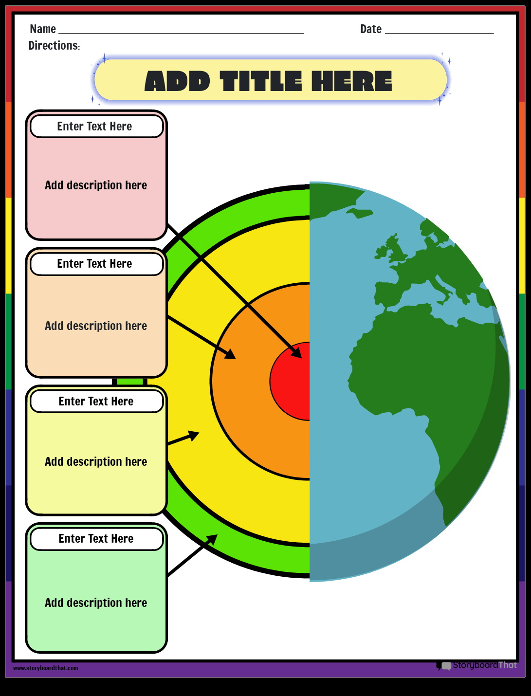 Layers Of Earth Worksheets Free From Storyboard That