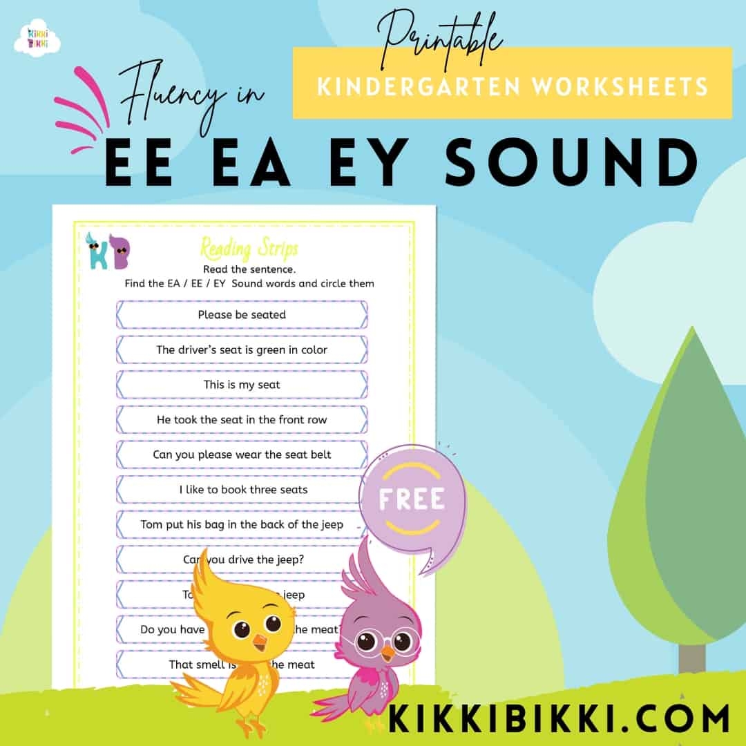 Learn To Spell Ee Ea Ey Words Kindergarten Worksheets Learn To Spell Ee Ea Ey Words Kindergarten Worksheets